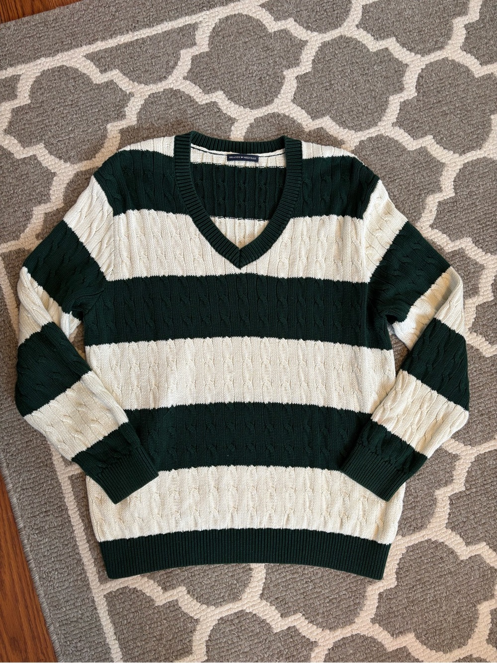 Brandy Melville Striped Knit Sweater one size